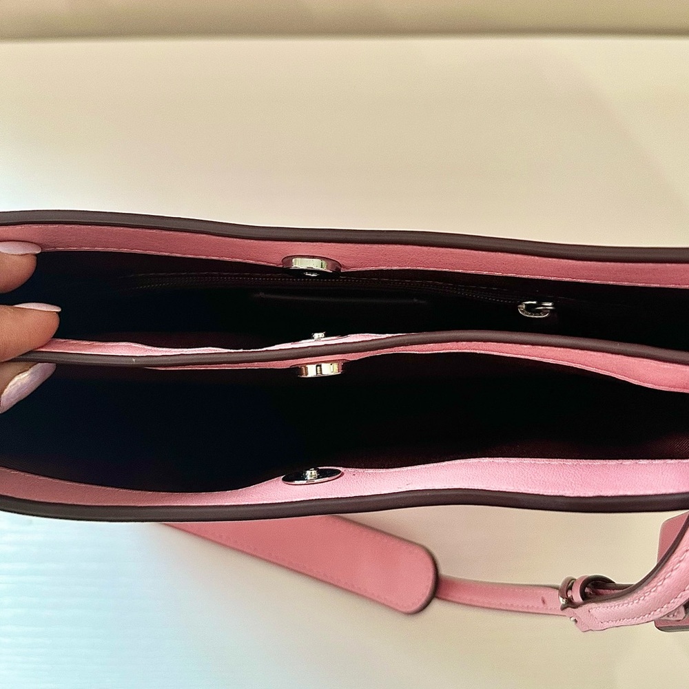 Pink Coach bag, coach shoulder bag,  mini pink bag, wristlet, babypink, Barbie - Picture 5 of 14